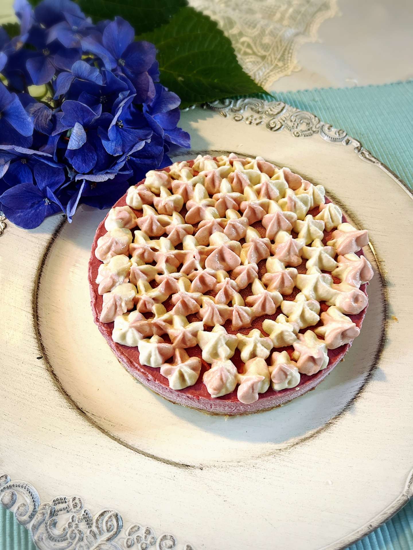 7月のお楽しみ会　紫陽花ケーキ